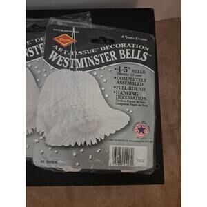 Beistle Westminster Bells 4-5" Bells Hanging Decorations